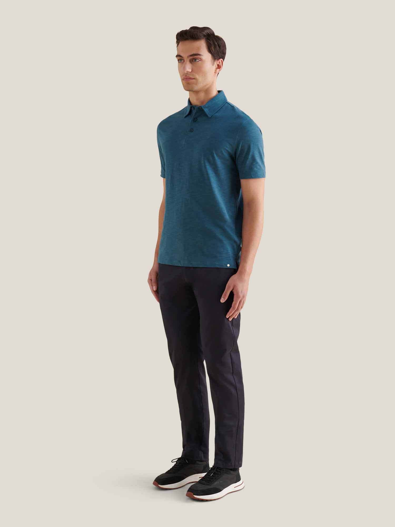 Peckham Rye Stretch Dark Sapphire Navy Cotton Trouser